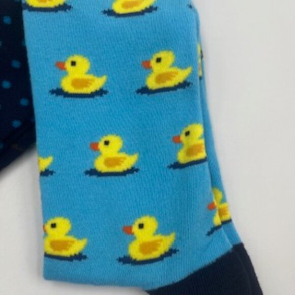 NEW Panama Jack Crew Socks Men's Size 8-12 Blue Rubber Duckies Set Of 2 pair NWT - Picture 3 of 5